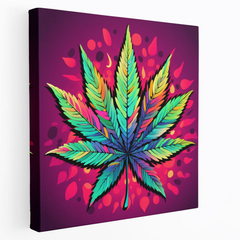 Weed Canvas Wall Art - Weed, Weed, Pop Art Style, Illustration
