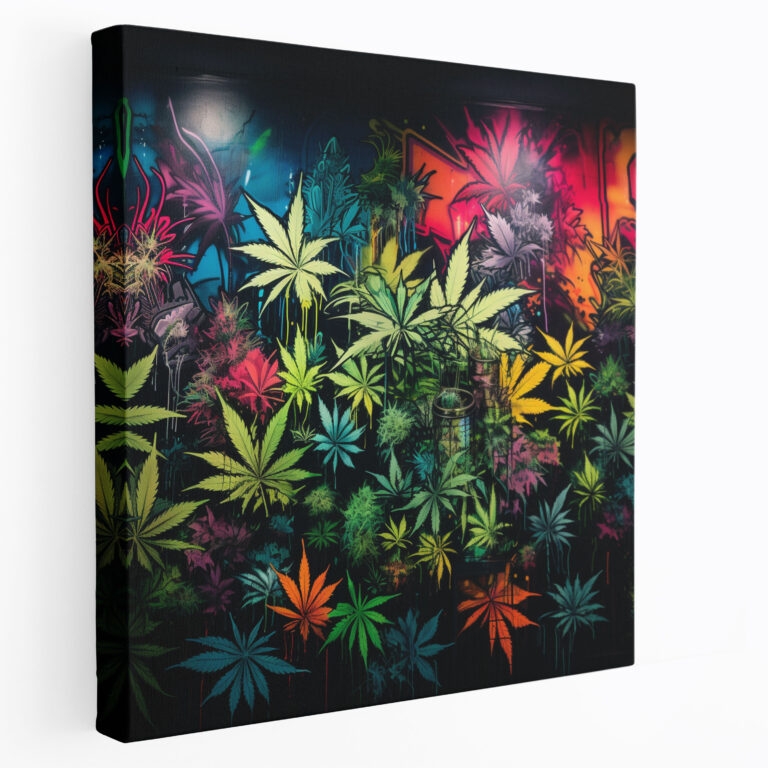 Weed Graffiti Wall Art - Weed, Weed, Canvas Wall Art, Canvas Print