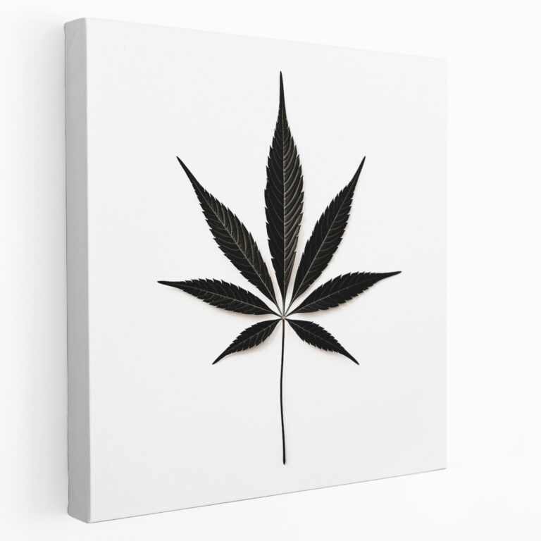 Minimalist Weed Canvas Print - Weed, Canvas Print, Weed, Home Decoration