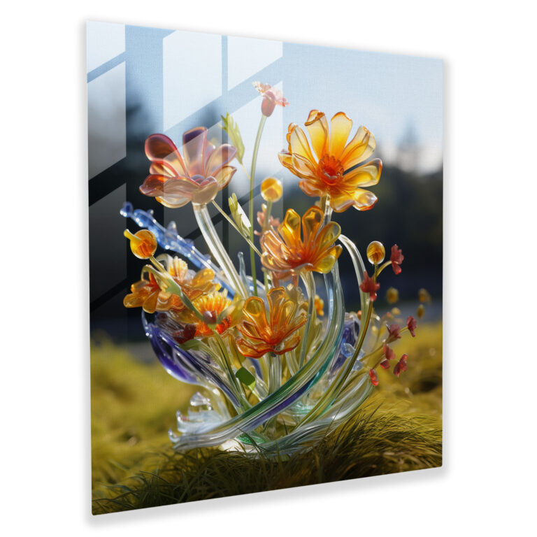 Wildflower Essence - Glass Sculpture - Wildflower, Elegance, Glass Art, Glass Sculpture