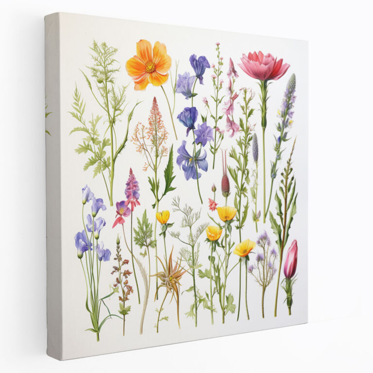 Wildflower Wall Art - Botanical Canvas Print - Wildflower, Canvas Wall Art, Canvas Print, Beauty