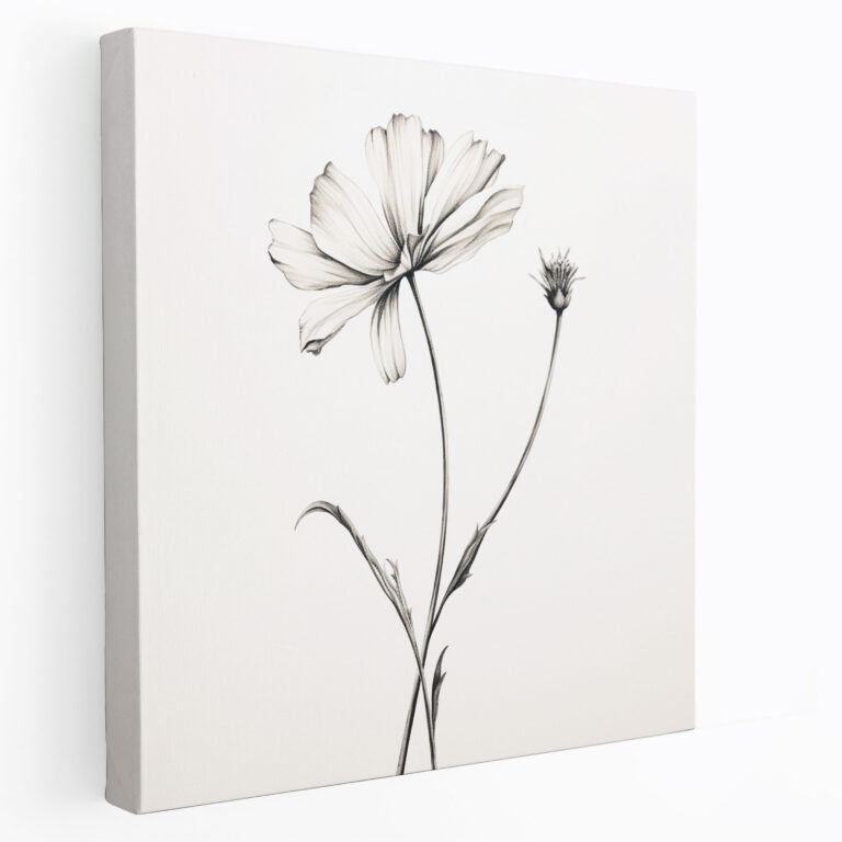 Wildflower Canvas Print - Minimalist Wall Art - Wildflower, Canvas, Wildflower, Home Decoration