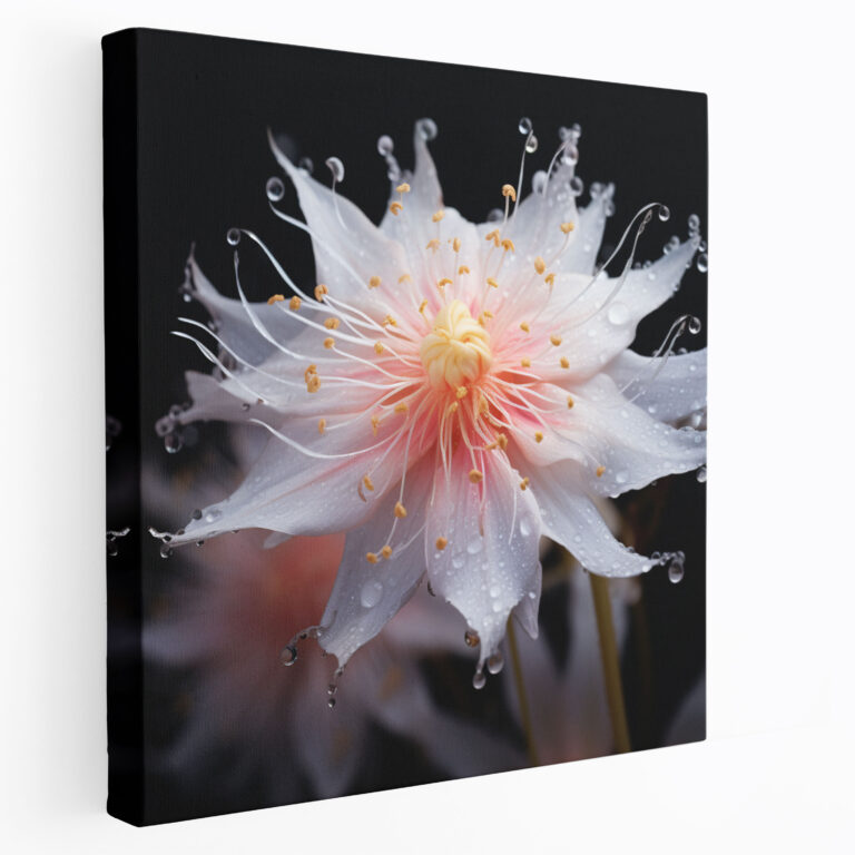 Wildflower Canvas Print - Photorealistic Wall Art - Wildflower, Canvas Wall Art, Wall Decoration, Delicate Petals