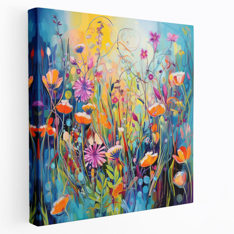Wildflower Canvas Print - Abstract Wall Art - Wildflower, Movement, Abstract Artwork, Wildflower