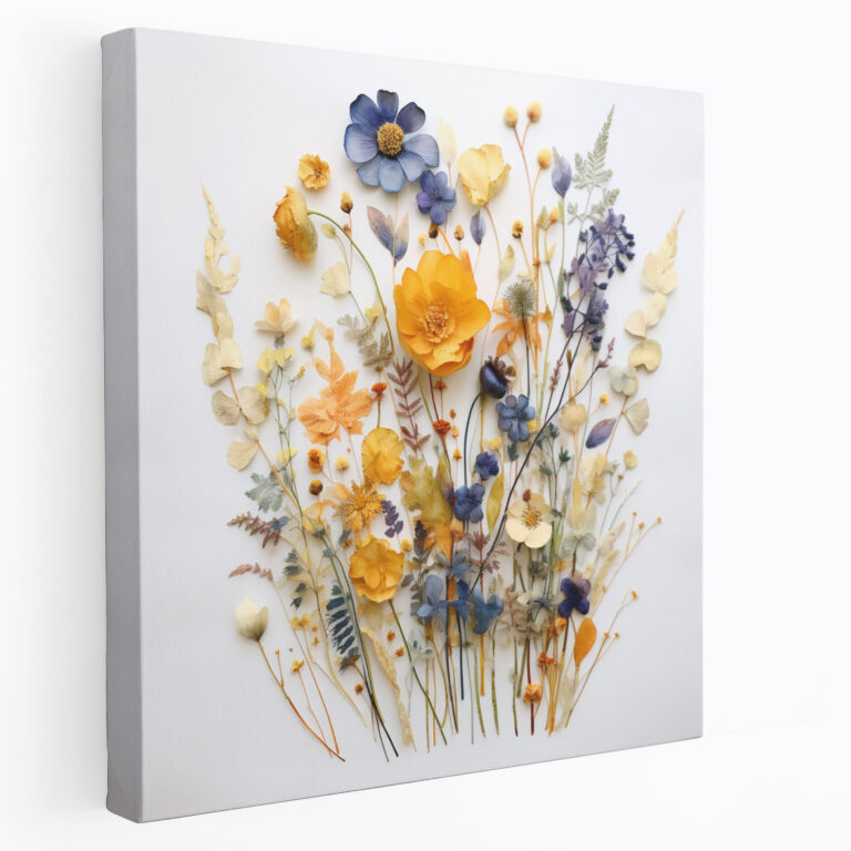 Wildflower Wall Art - Organic Blooms - Wildflower, Wildflower, Organic Composition, Wall Decoration