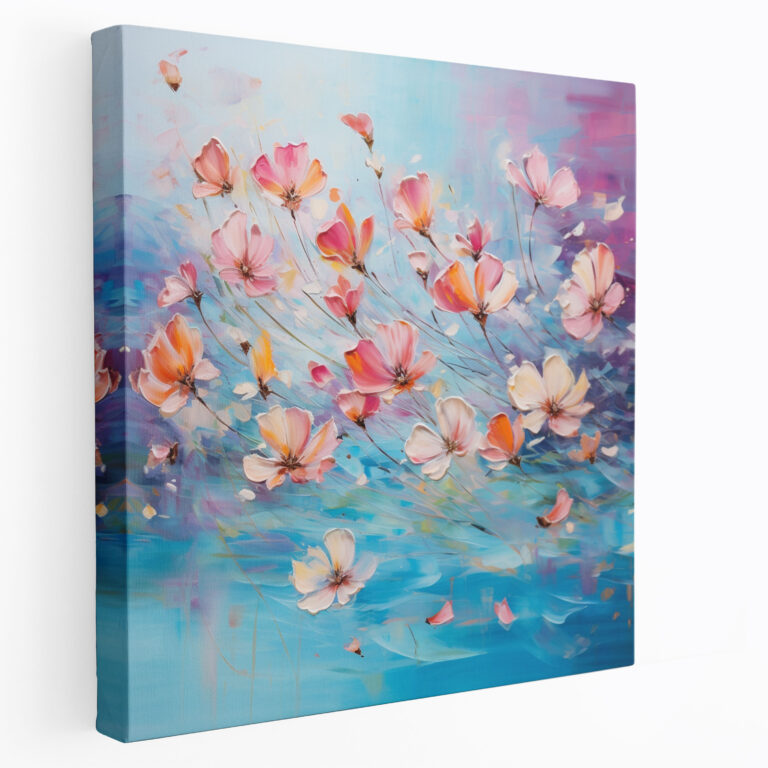 Wildflower Canvas Print - Floating Petals - Wildflower, Wildflower Petals, Canvas Wall Art, Wall Art