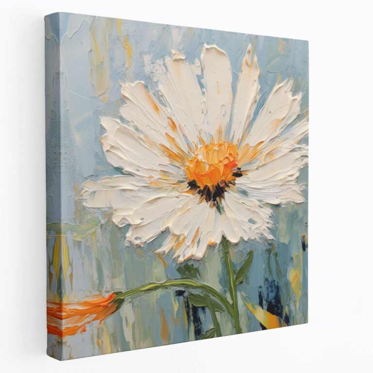 Wildflower Wall Art - Wildflower, Canvas Print, Impressionist Oil Painting, Canvas Wall Art