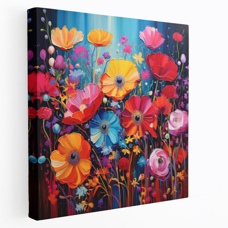 Wildflower Wall Decoration - Wildflower, Wall Art, Vivid Colors, Canvas Wall Art