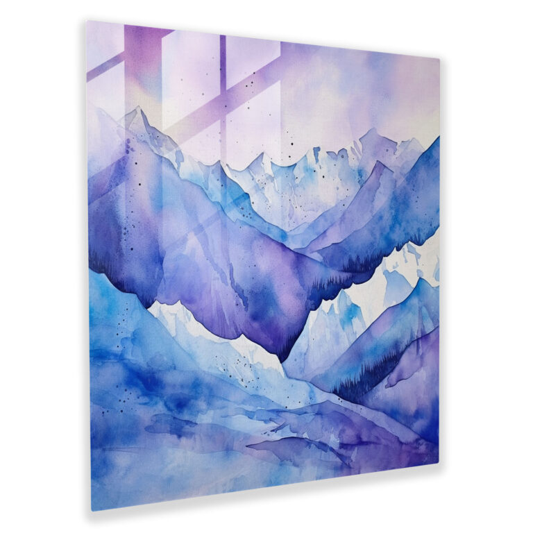 Winter Wonderland Glass Print - Winter, Home Decoration, Glass Art, Glass Wall Art