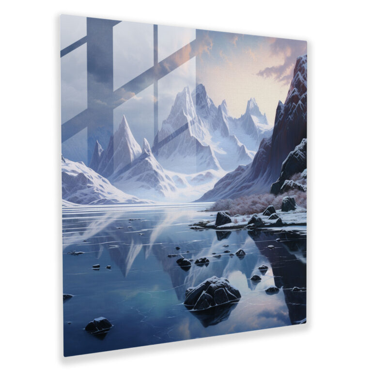 Winter Wonderland Glass Print - Winter, Winter, Wall Decoration, Home Decoration
