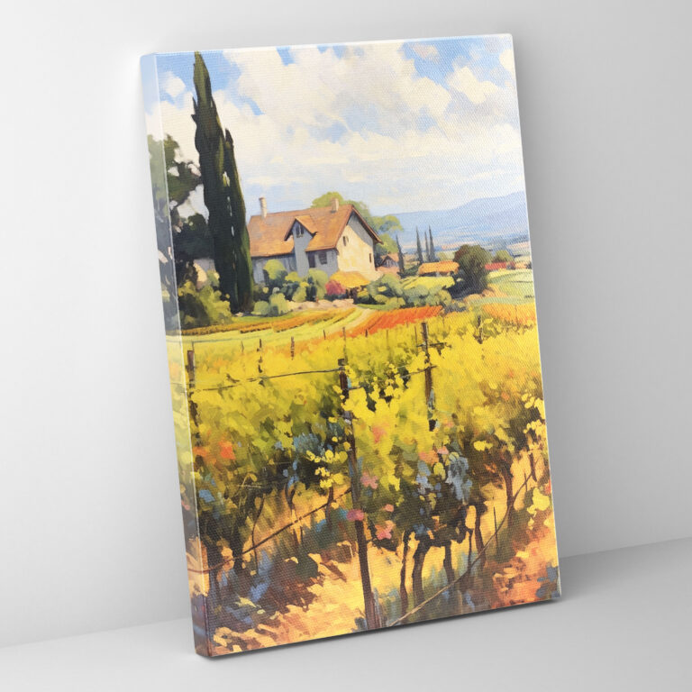 Wine Wall Art - Wine, Canvas, Wine Wall Art, Golden Hues