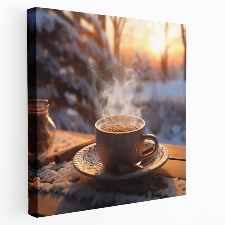 Winter Cozy Morning Canvas Print - Winter, Canvas Print, Captivating, Warmth
