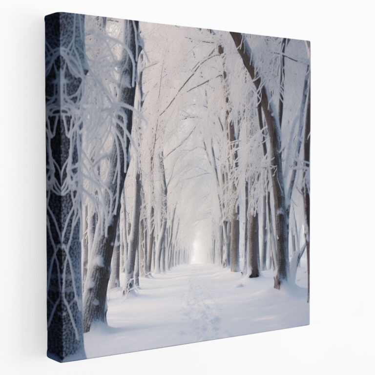 Winter Forest Wall Art - Winter, Tall Trees, Winter, Pure White Snow