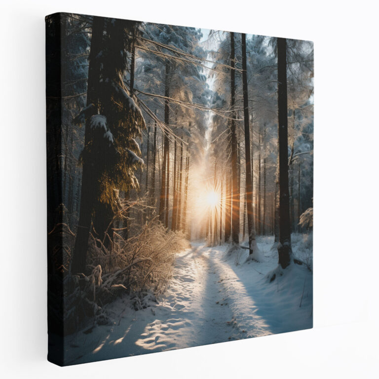 Winter Wall Art - Winter, Canvas, Serene Photograph, Wall Decoration
