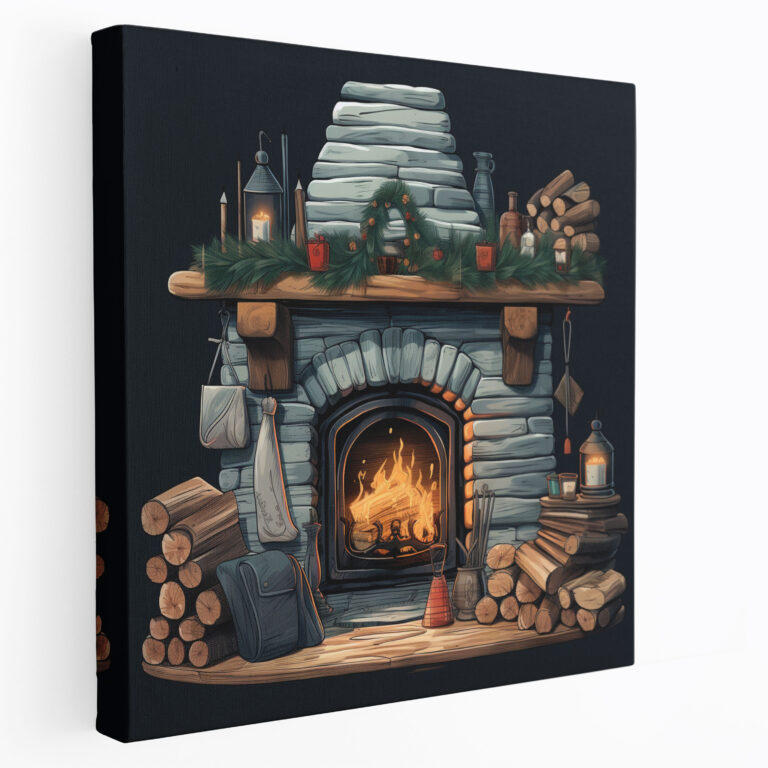Cozy Winter Wall Decoration - Winter, Winter, Cozy Illustration, Wall Decoration