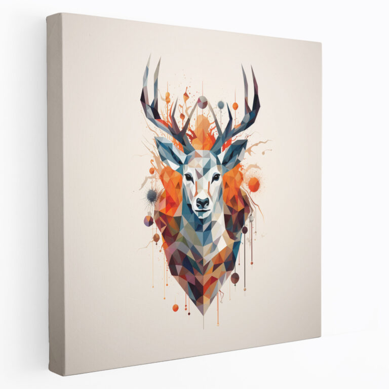 Wildlife Canvas Print - Abstract Geometric Animal Silhouettes - Wildlife, Wildlife Silhouettes, Canvas Print, Canvas Wall Art