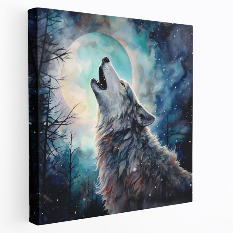 Wildlife Canvas Print - Mystical Wolf Wall Art - Wildlife, Home Decoration, Canvas, Wall Decoration