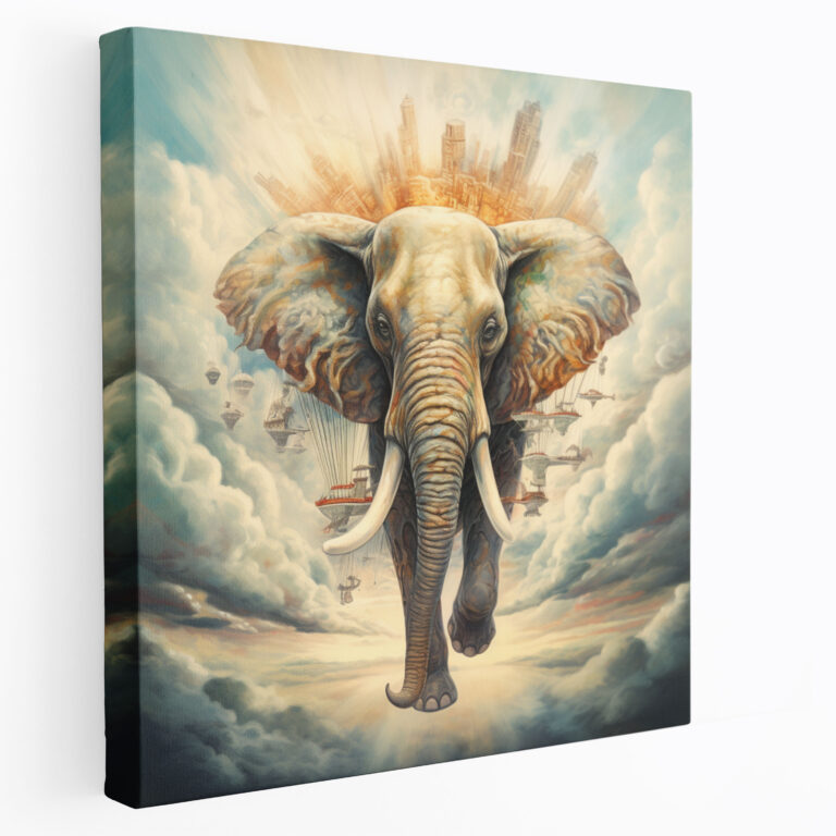 Wildlife Canvas Print - Flying Elephant - Wildlife, Canvas Print, Home Decoration, Wall Art