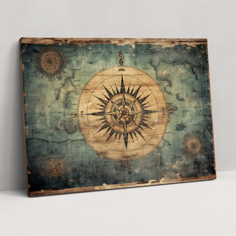 Rustic World Map Canvas Print - World Map, Wall Art, World Map, Canvas Print