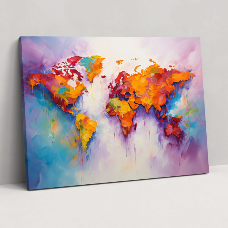 World Map Canvas Print - World Map, World Map, Canvas Print, Canvas