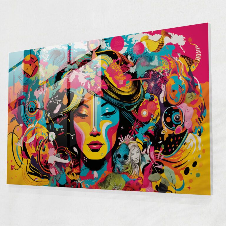 [World Map] Modern Art - World Map 2, Glass Wall Art, Glass Art, Dynamic