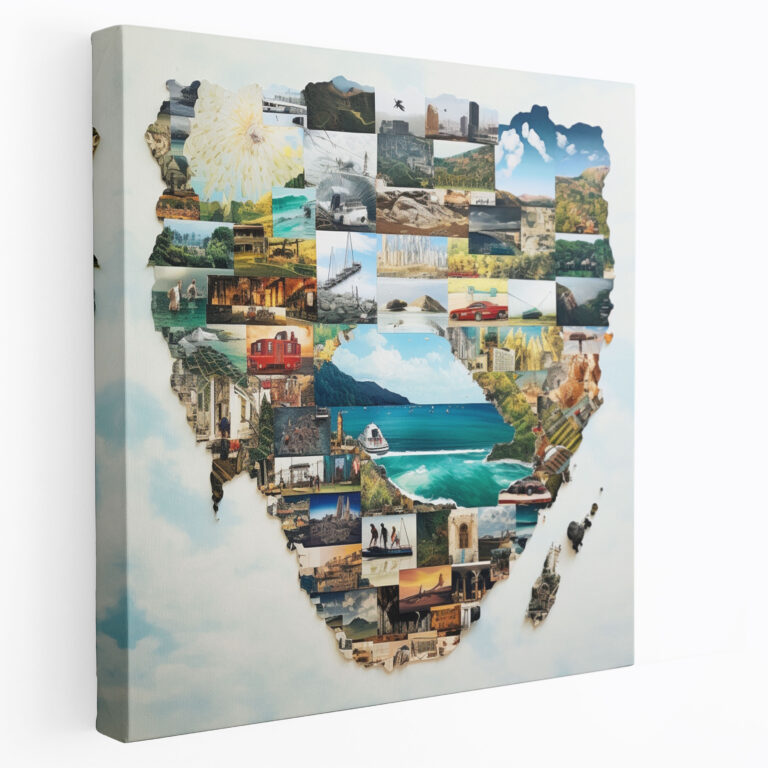 Canvas Print - Travel Memories World Map - World Map, World Map, Canvas, Canvas Wall Art