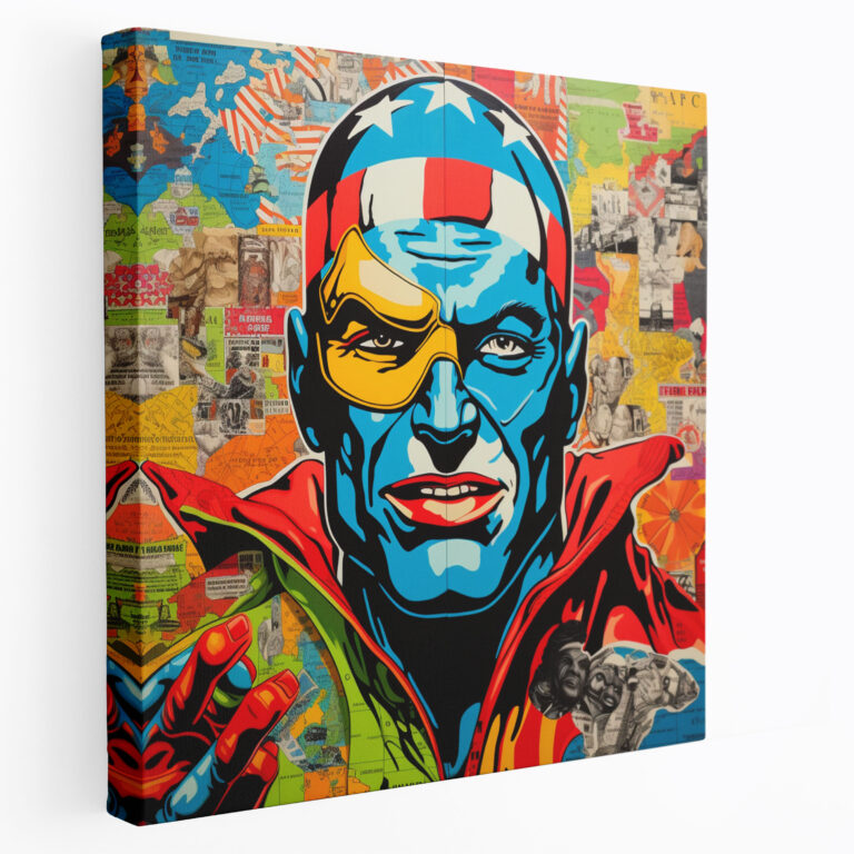 World Map Canvas Print - Pop Art Interpretation - World Map, Wall Art, World Map, Bold Colors