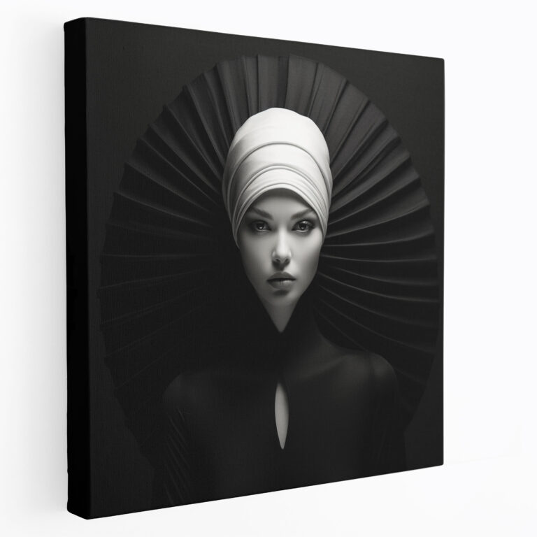 Woman Canvas Print - Minimalist Black And White Wall Art - Woman, Woman, Canvas Wall Art, Wall Art