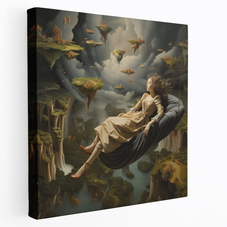 Woman Canvas Print - Surrealist Wall Art - Woman, Surreal Landscape, Wall Art, Canvas Wall Art