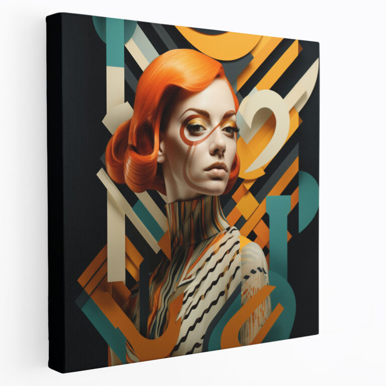 Woman Wall Art - Geometric Digital Art - Woman, Home Decoration, Woman, Digital Artwork
