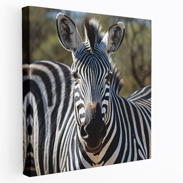 Zebra Canvas Print - Intense Eyes Wall Art - Zebra, Home Decoration, Zebra, Intense Eyes