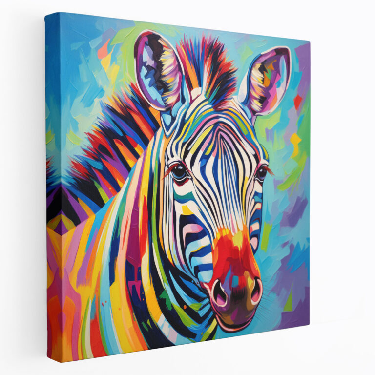 Zebra Canvas Print - Abstract Wall Art - Zebra, Wall Decoration, Canvas Wall Art, Zebra Canvas Print