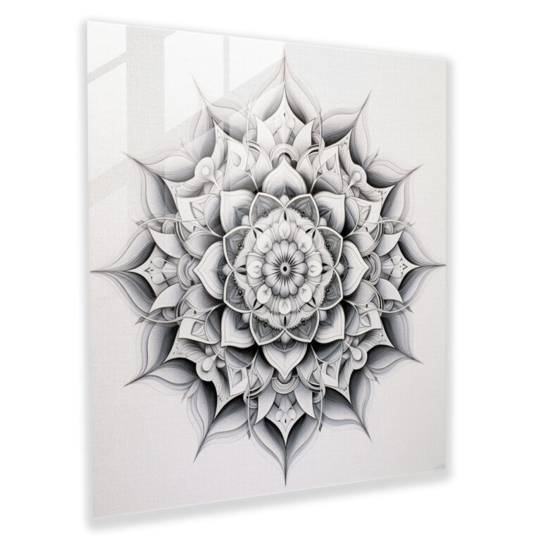 Zen Symmetry Glass Print - Zen, Home Decoration, Glass Wall Art, Zen