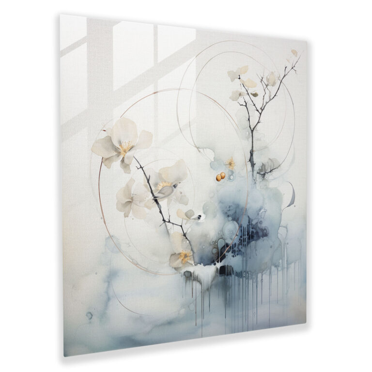 Zen Watercolor Glass Print - Zen, Home Decoration, Zen, Glass Art