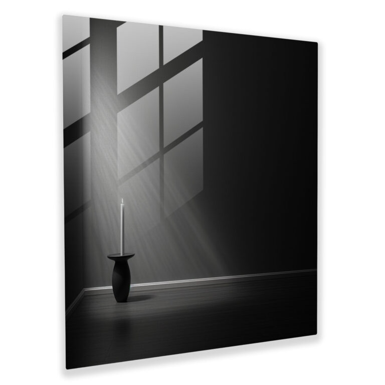 Zen Candle Glass Print - Zen, Glass Wall Art, Home Decoration, Zen Candle Glass Print