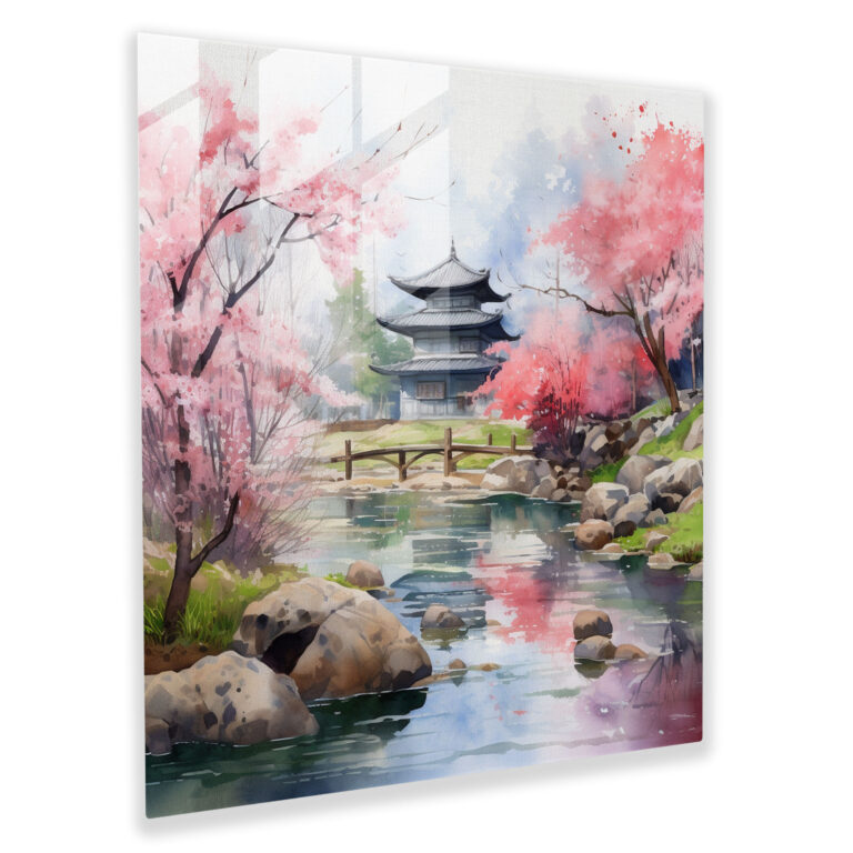Zen Garden Glass Print - Zen, Glass Wall Art, Home Decoration, Glass Art