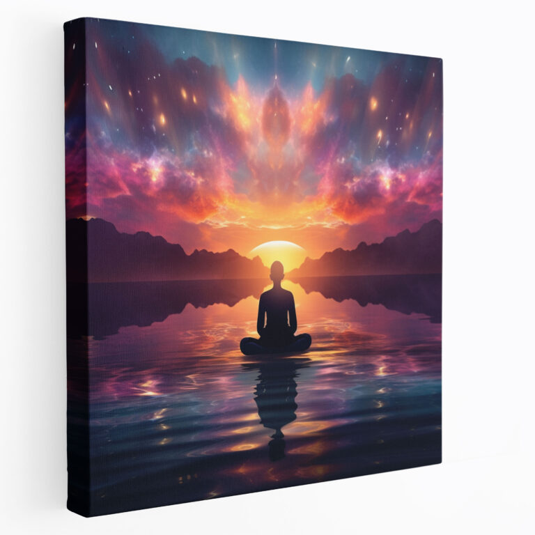 Zen Sunset Canvas Print - Zen, Wall Decoration, Sunset, Vibrant