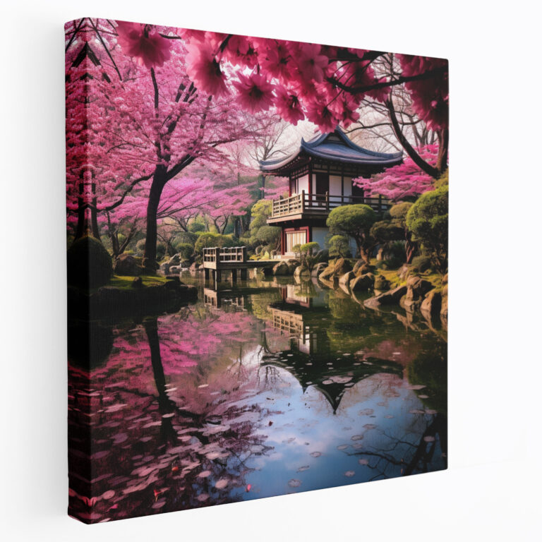 Zen Cherry Blossoms Canvas Print - Zen, Home Decoration, Zen, Wall Art