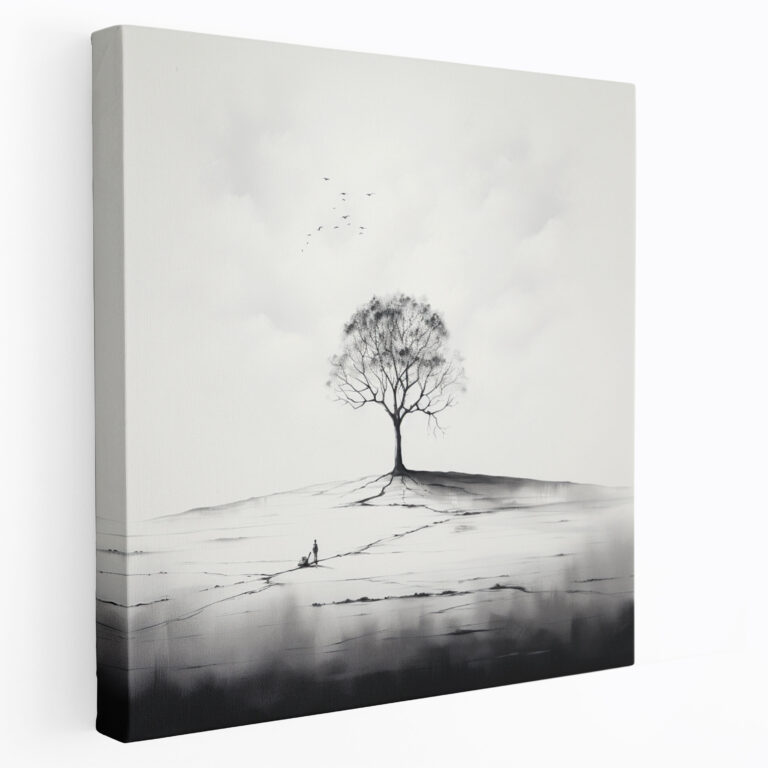 Zen Tree Canvas Print - Zen, Canvas Wall Art, Minimalist, Tree