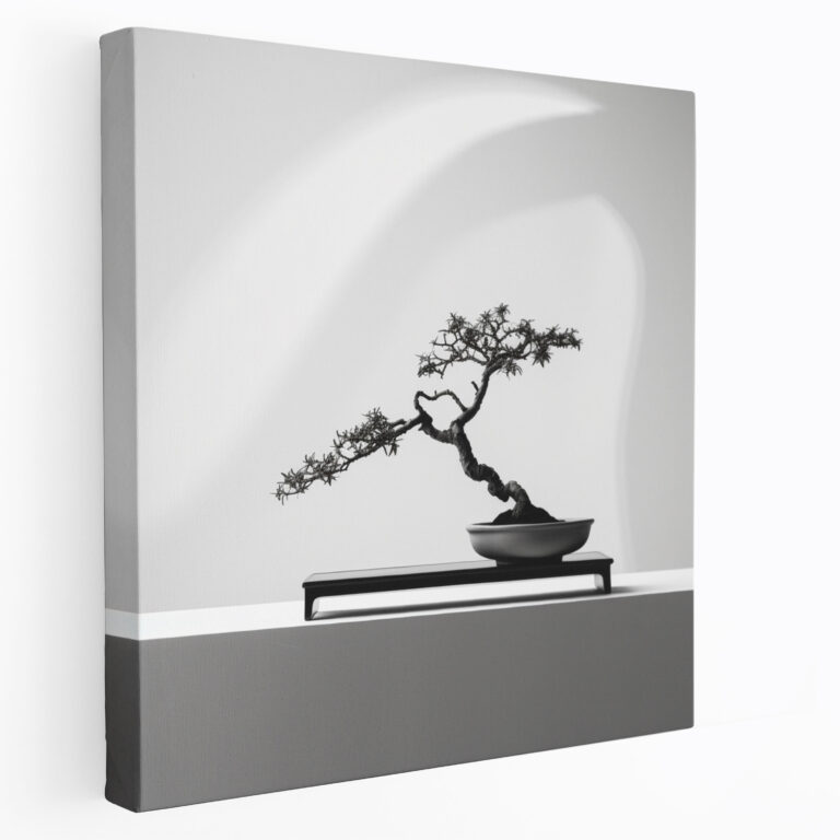 Zen Bonsai Canvas Print - Zen, Canvas Wall Art, Wall Decoration, Minimalist